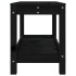 Banco de jardín de madera maciza de pino negro 82,5x35x45