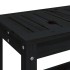Banco de jardín de madera maciza de pino negro 82,5x35x45
