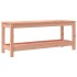 Banco de jardín de madera maciza de abeto Douglas 108x35x45