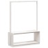 Perchero con zapatero madera maciza pino blanco 113x40x157,5