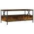 Mesa de centro madera de ingeniería roble ahumado 100x51x45