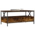 Mesa de centro madera de ingeniería roble ahumado 100x51x45