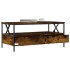 Mesa de centro madera de ingeniería roble ahumado 100x51x45