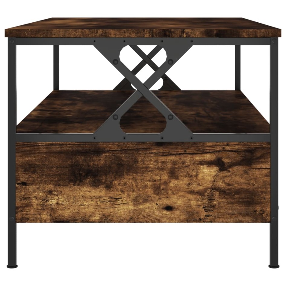 Mesa de centro madera de ingeniería roble ahumado 100x51x45