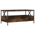 Mesa de centro madera de ingeniería roble ahumado 100x51x45