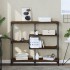 Mesa consola madera de ingeniería marrón roble 103x32x95