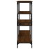 Mesa consola madera de ingeniería marrón roble 103x32x95