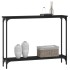 Mesa consola madera de ingeniería negra 100x22,5x75