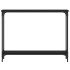 Mesa consola madera de ingeniería negra 100x22,5x75