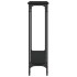 Mesa consola madera de ingeniería negra 100x22,5x75