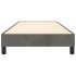 Estructura de cama sin colchón terciopelo gris oscuro