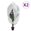 Cubiertas para plantas con cremallera 2 uds 70 g/m² 3,93x3 m