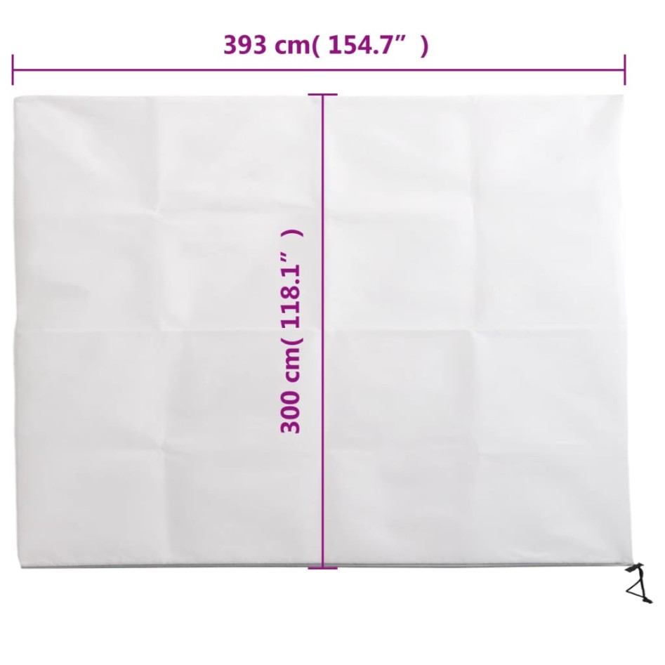 Cubiertas para plantas con cremallera 2 uds 70 g/m² 3,93x3