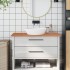 Encimera de baño madera maciza de haya 100x50x1,5