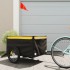 Remolque para bicicleta hierro negro y amarillo 45