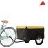 Remolque para bicicleta hierro negro y amarillo 45