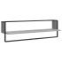 Estantes pared con barras 6 pzas madera ingeniería gris