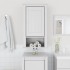 Mueble pared baño BERG madera maciza pino blanco 40x27x71,5