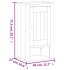 Mueble pared baño BERG madera maciza pino blanco 40x27x71,5