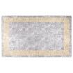 Alfombra lavable antideslizante gris y dorado 150x230 cm