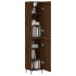 Aparador alto madera contrachapada roble marrón 34,5x34x180