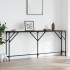 Mesa consola madera de ingeniería negro 180x23x75