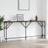 Mesa consola madera de ingeniería marrón roble 180x23x75