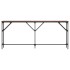 Mesa consola madera de ingeniería marrón roble 180x23x75