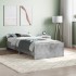 Estructura de cama madera de ingeniería gris hormigón 90x190