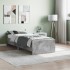 Estructura de cama madera de ingeniería gris hormigón 75x190