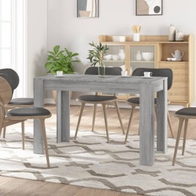 Mesa de comedor madera de ingeniería Sonoma gris 120x60x76