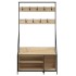 Perchero con zapatero roble Sonoma 100x41x184