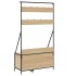 Perchero con zapatero roble Sonoma 100x41x184