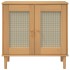 Aparador SENJA aspecto de ratán madera pino marrón 80x35x80