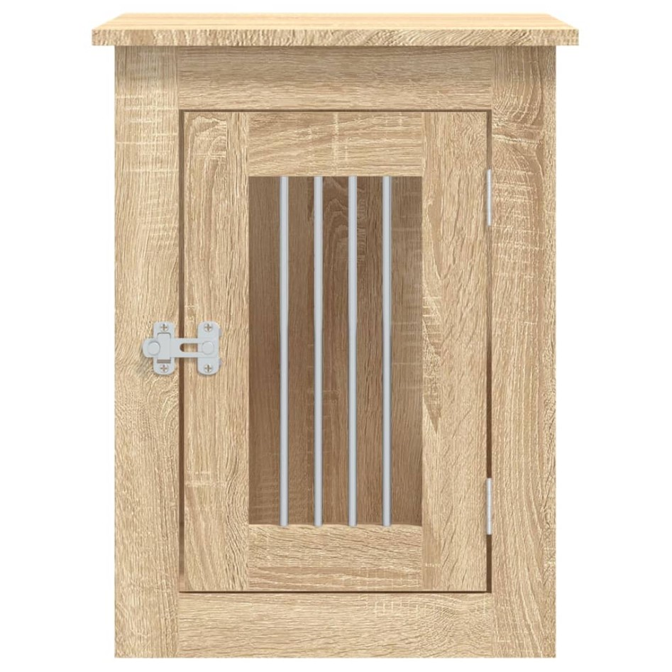 Jaula para perros madera de ingeniería roble Sonoma 45x62x59