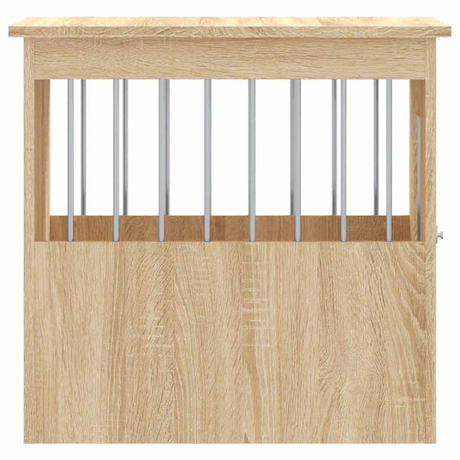 Jaula para perros madera de ingeniería roble Sonoma 45x62x59