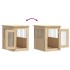 Jaula para perros madera de ingeniería roble Sonoma 45x62x59