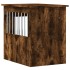 Jaula para perros madera ingeniería roble ahumado 45x62x59