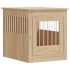 Jaula para perros madera ingeniería roble Sonoma 64,5x80x71