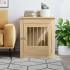 Jaula para perros madera ingeniería roble Sonoma 64,5x80x71