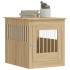 Jaula para perros madera ingeniería roble Sonoma 64,5x80x71