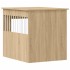 Jaula para perros madera ingeniería roble Sonoma 64,5x80x71