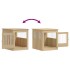 Jaula para perros madera ingeniería roble Sonoma 64,5x80x71