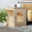 Jaula para perros madera de ingeniería roble Sonoma 55x75x65 cm