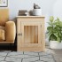 Jaula para perros madera de ingeniería roble Sonoma 55x75x65