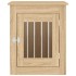 Jaula para perros madera de ingeniería roble Sonoma 55x75x65