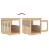 Jaula para perros madera de ingeniería roble Sonoma 55x75x65