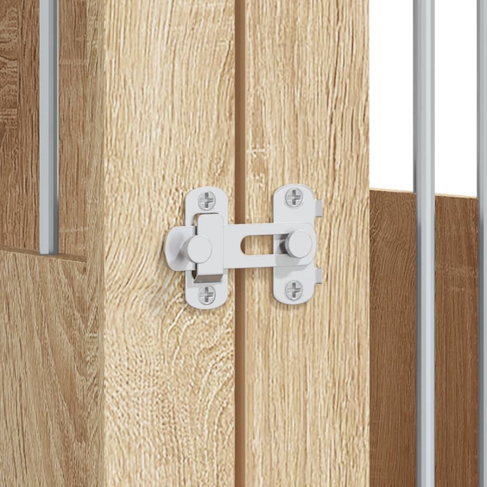 Jaula para perros madera de ingeniería roble Sonoma 55x75x65