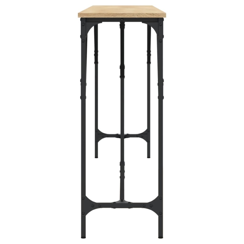 Mesa consola madera de ingeniería roble Sonoma 200x29x75