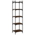 Librería 5 estantes madera ingeniería roble marrón 40x30x154